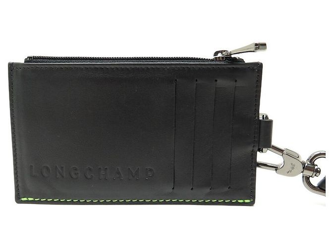 LOTTO BORSA LONGCHAMP CARD CON CORDINO E CUSTODIA PER AIRPODS IN PELLE NERA - vista 2