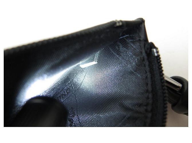 LOTTO BORSA LONGCHAMP CARD CON CORDINO E CUSTODIA PER AIRPODS IN PELLE NERA - vista 6