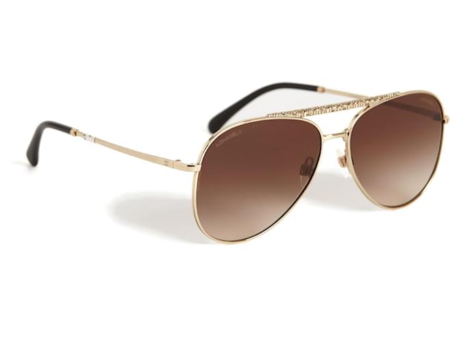 Chanel Lentes de sol Dorado - vista 2