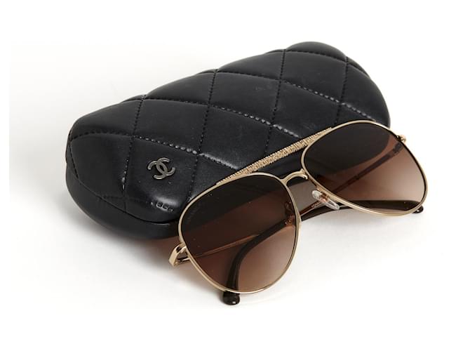 Chanel Lentes de sol Dorado - vista 5
