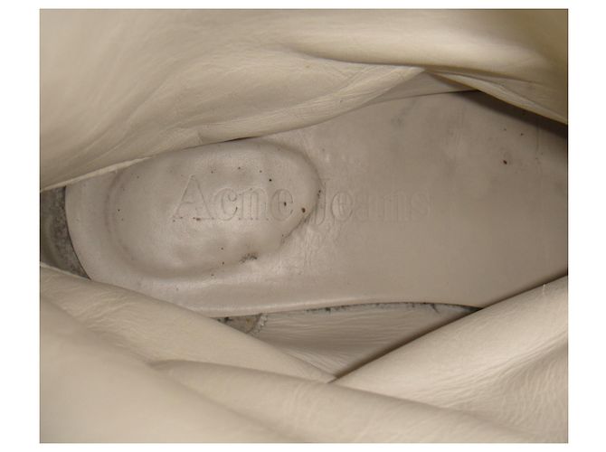 Stivaletti con acne 39 Cachi - vista 6