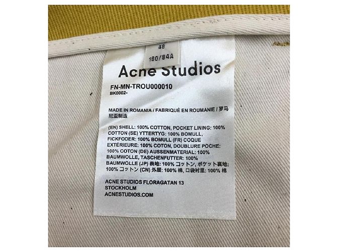 Acne Studios Acne Studios Slacks Pants Pants, Trousers Slacks 18AW Workwear Trousers - view 8