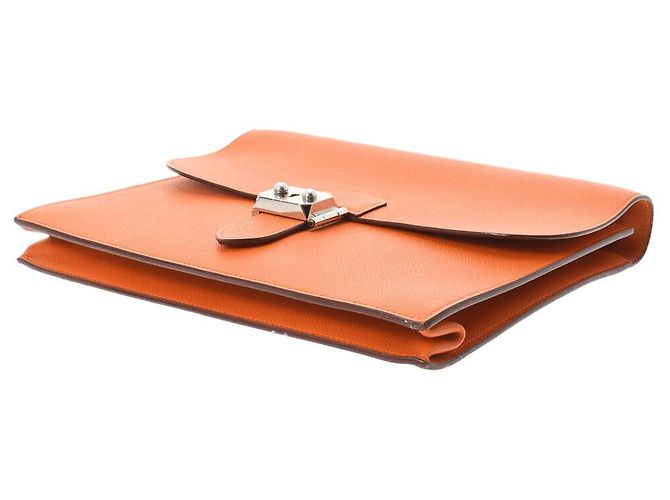 Sac à dépêches Hermès Hermes Sac a Depeche Arancione - vista 2