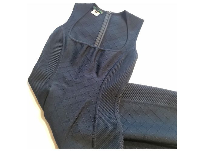 Herve L Leroux Herve Leroux vestido ajustado de punto FR36 Verde oscuro - vista 3
