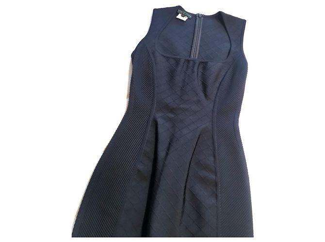 Herve L Leroux Herve Leroux vestido ajustado de punto FR36 Verde oscuro - vista 4