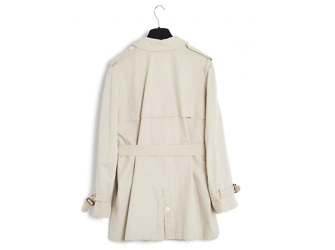 Hermès GABARDINA DE ALGODÓN BEIGE MARGIELA ES38 - vista 4