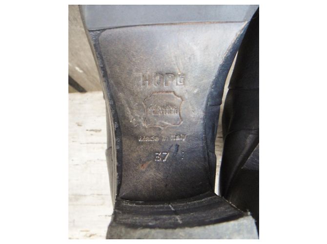 Autre Marque Botines Hope de piel negra talla 37 Negro - vista 6