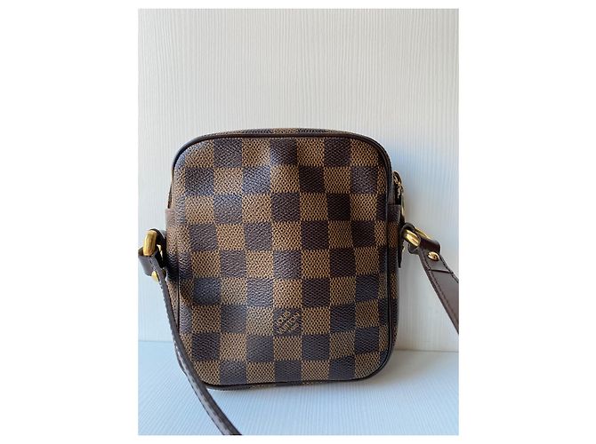 Eva Louis Vuitton Pochette Rift Damier Canvas Marrone - vista 3