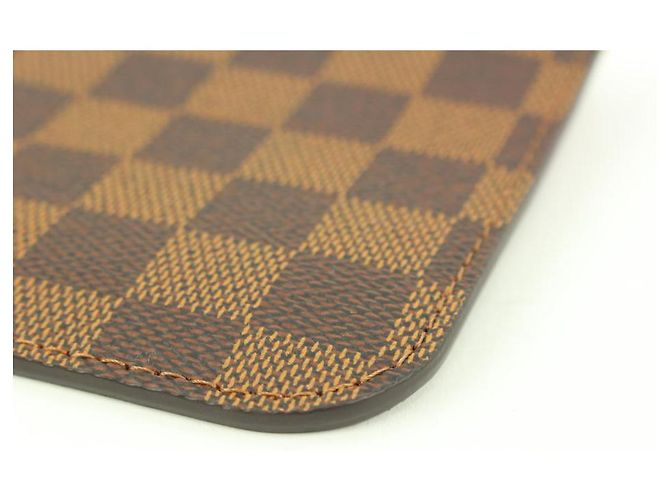 Louis Vuitton Pochette da polso piccola Damier Ebene Neverfull Pochette PM - vista 3