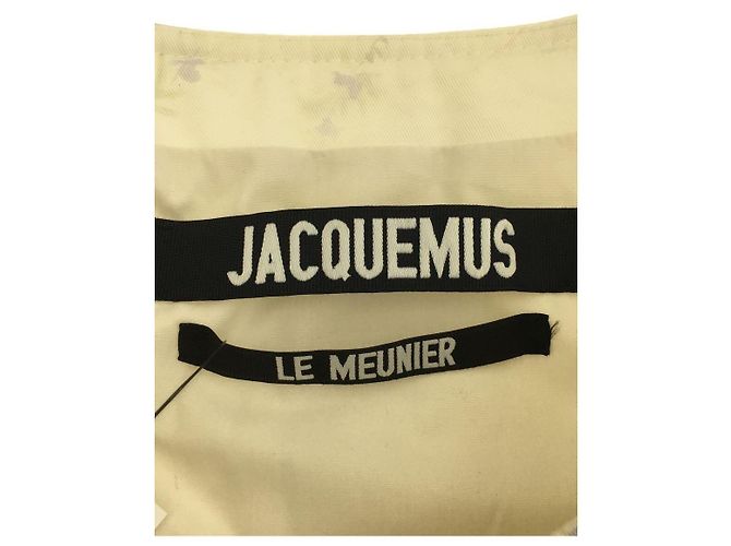 Colete acolchoado com zíper JACQUEMUS / 44 / Algodão / Branco / Padrão Total / Flor / Flor / Lavanda / Designers - vista 3