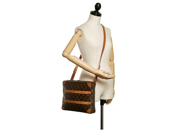 Bolso Mensajero Soft Trunk MM Monograma Marrón Louis Vuitton Castaño - vista 10