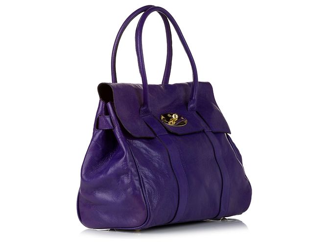 Mulberry Bolsa tote de couro Bayswater roxa amoreira - vista 2