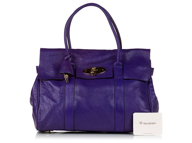 Mulberry Bolsa tote de couro Bayswater roxa amoreira - vista 7