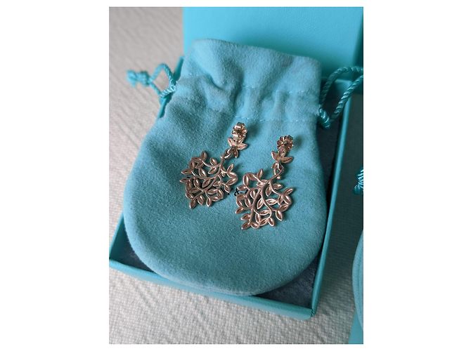 Tiffany & Co Conjunto de colar e brincos em prata de lei Paloma Picasso Olive Leaf - vista 5