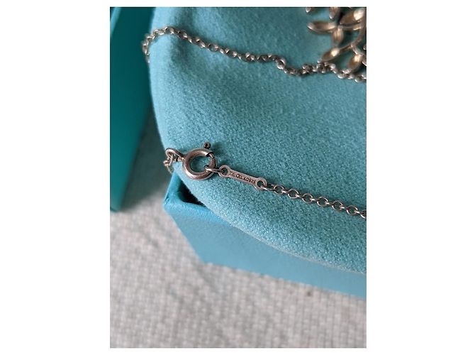 Tiffany & Co Conjunto de colar e brincos em prata de lei Paloma Picasso Olive Leaf - vista 8