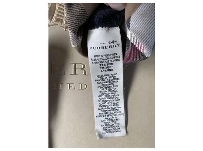 Burberry Lederhandschuhe Braun mit Kaschmirfutter - Ansicht 5