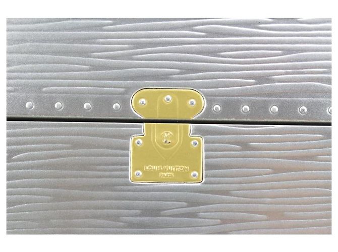 Louis Vuitton Ultra Rare Silver Epi Wood Trunk with Vivienne Ornament - view 2
