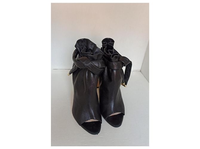 Nicholas Kirkwood sandali peep toe Nero - vista 7