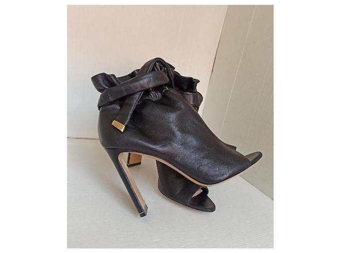 Nicholas Kirkwood sandali peep toe Nero - vista 8