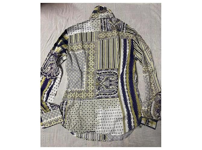 Etro camicia verde multicolor paisley Multicolore - vista 2