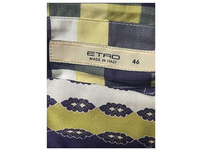 Etro camicia verde multicolor paisley Multicolore - vista 4