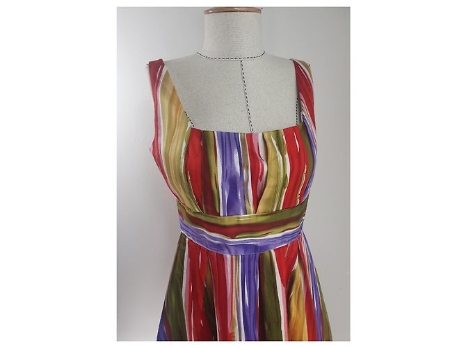 Abito Calvin Klein in cotone multicolore - vista 3