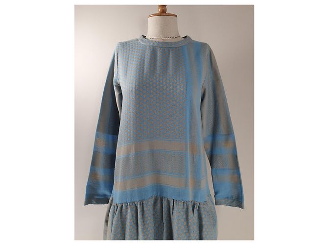 Vestido Josefine Cecilie Copenhagen Azul Algodón - vista 2