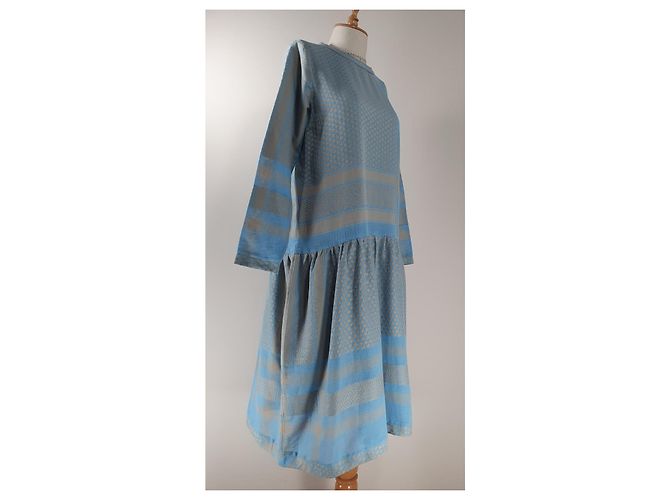 Vestido Josefine Cecilie Copenhagen Azul Algodón - vista 3