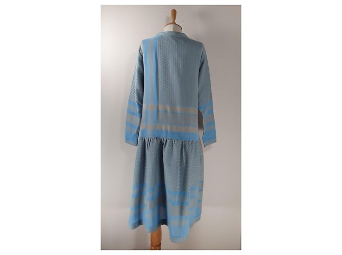 Vestido Josefine Cecilie Copenhagen Azul Algodón - vista 4