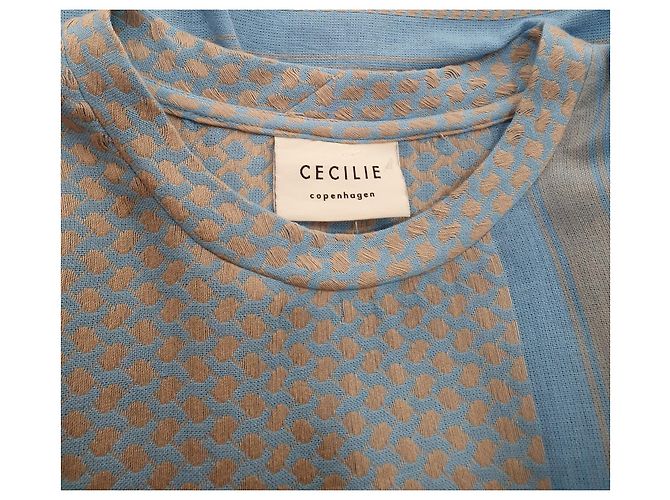 Vestido Josefine Cecilie Copenhagen Azul Algodón - vista 5