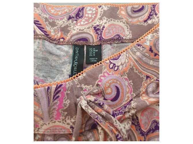 Pantalones Cynthia Rowley Rayón Elastano M Multicolor - vista 4