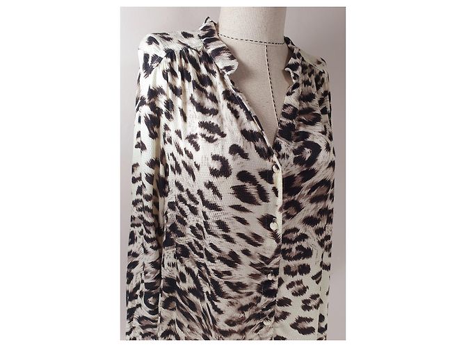Autre Marque Camiseta Raven Gwen Leo Estampado Leopardo Viscosa Multicolor Estampado de leopardo - vista 2