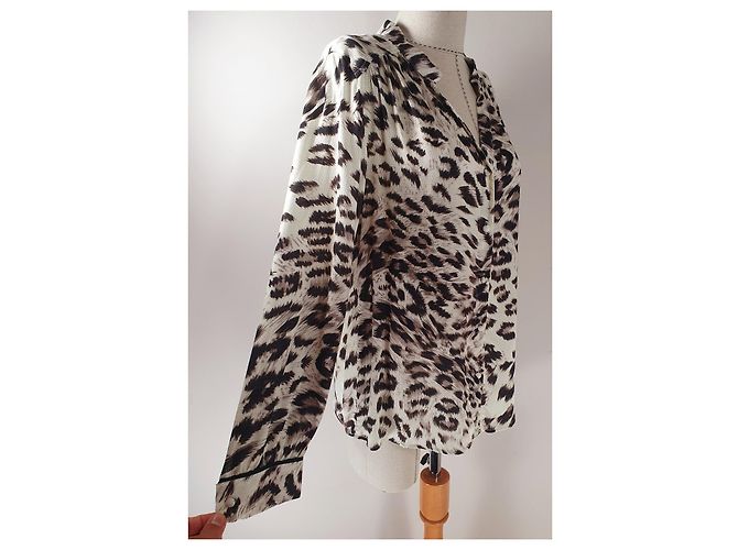 Autre Marque Camiseta Raven Gwen Leo Estampado Leopardo Viscosa Multicolor Estampado de leopardo - vista 3