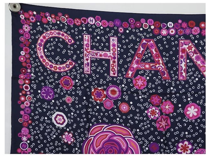 Chanel Lenços de seda Multicor - vista 2