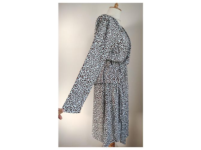 Munthe Plus Simonsen Kleid Viscose Mehrfarbig Mehrfarben - Ansicht 4