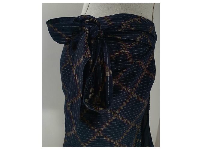 Falda Isabel Marant Etoile de algodón Talla 38 Multicolor - vue 3