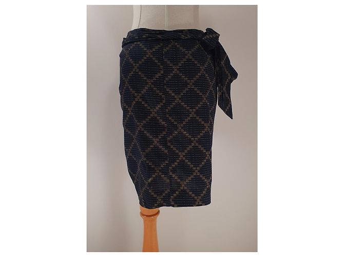 Falda Isabel Marant Etoile de algodón Talla 38 Multicolor - vue 4