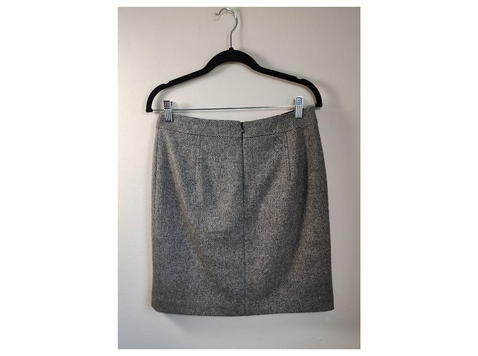 Falda gris Steffen Schraut de lana y viscosa Talla 36 - vista 3