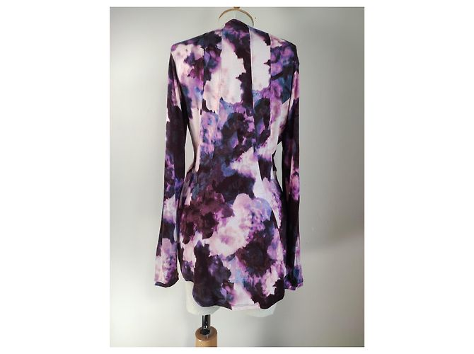 Camicetta Vera Wang Simply a Manica Lunga in Raion Multicolore - vista 3