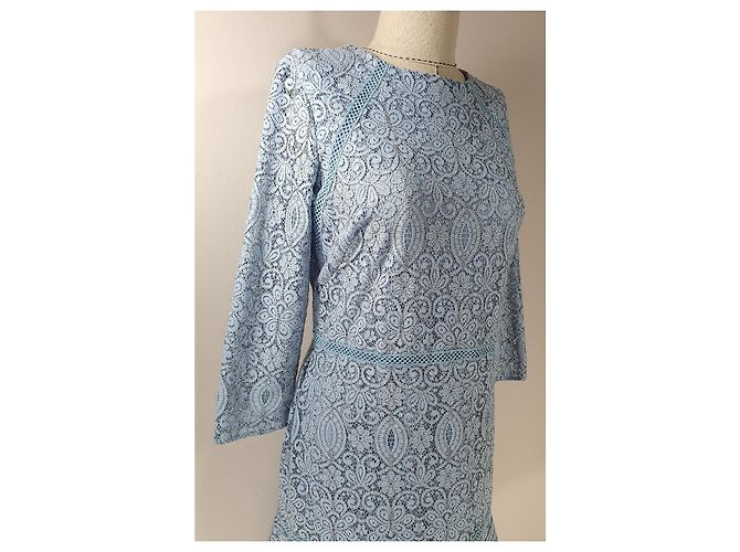 Ralph Lauren Spitzenkleid in Blau - Ansicht 2