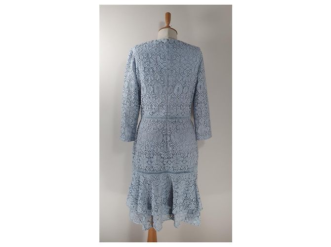 Ralph Lauren Spitzenkleid in Blau - Ansicht 4