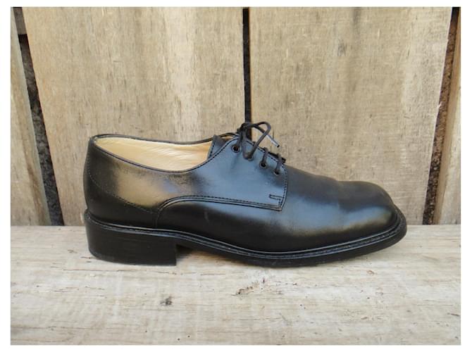Décolleté derby Paraboot in pelle nera 36 Nero - vista 2