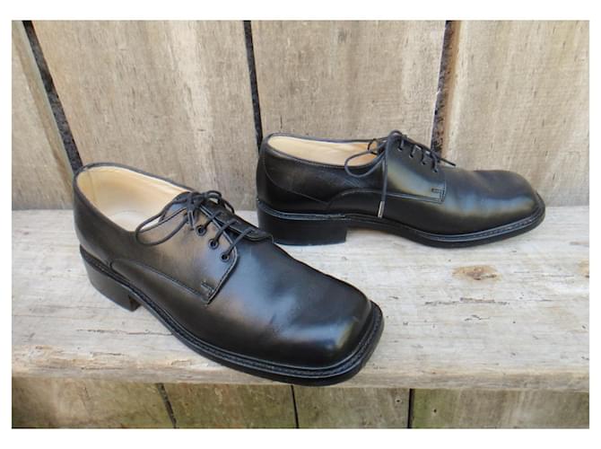 Décolleté derby Paraboot in pelle nera 36 Nero - vista 3