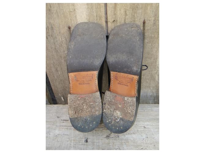 Décolleté derby Paraboot in pelle nera 36 Nero - vista 6
