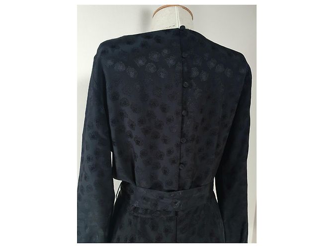 SéZane Schwarzes Seidenkleid Größe 42 - Ansicht 5