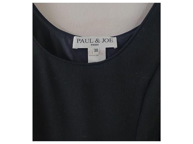 Paul & Joe Wollkleid Schwarz Größe 38 - Ansicht 4