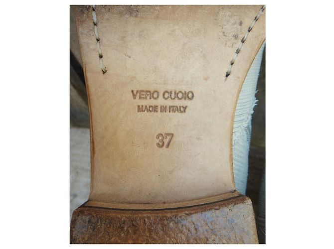 Autre Marque Botines Fru.IT de cuero eggshell talla 37 Blanco roto - vista 6