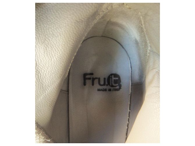 Autre Marque Botines Fru.IT de cuero eggshell talla 37 Blanco roto - vista 7