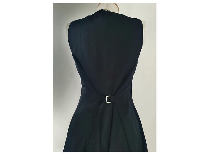 High Kleid Schwarz Weiß aus Polyester M - Ansicht 4