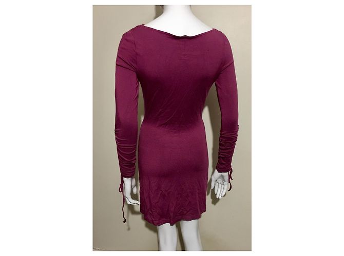 Red Valentino Kleid mit Rüschen an den Ärmeln, Roter Valentinstag Pink Lila - Ansicht 3